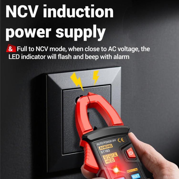 ANENG ST183 600A Digital Clamp Meter With NCV, 4000 Counts, Tests Continuity/Resistance/Capacitance/Diode, Audible & Visual Alarm - Image 5
