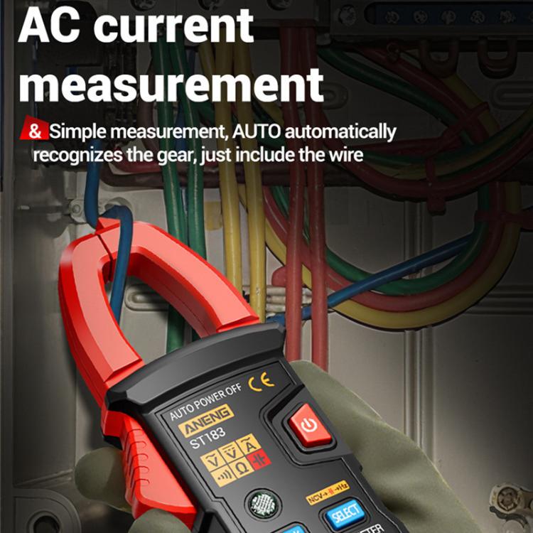 ANENG ST183 600A Digital Clamp Meter With NCV, 4000 Counts, Tests Continuity/Resistance/Capacitance/Diode, Audible & Visual Alarm - Image 6