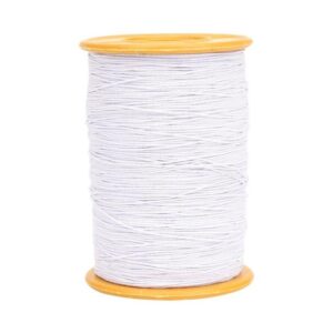 0.45mm Sewing Elastic Cord Rubber Band Core-coated Tag Elastic Thread, White, Gray, Black, Coffee, Navy