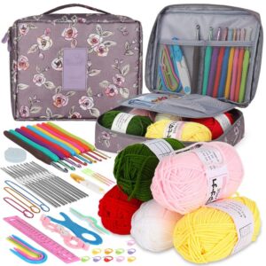59pcs /Set DIY Crochet Yarn Knitting Tool Kit Set, 59pcs /Set