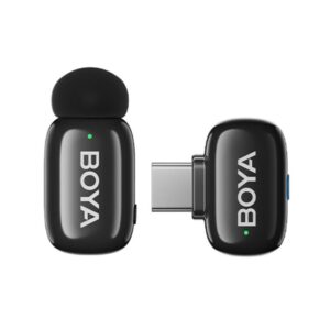 BOYA Mini Finger Microphone Wireless Lapel Clip Mobile Live Streaming Noise Reduction Recording Microphone, Type-C 1 To 1, Type-C 1 To 2+Charging Case, 8 Pin 1 To 1