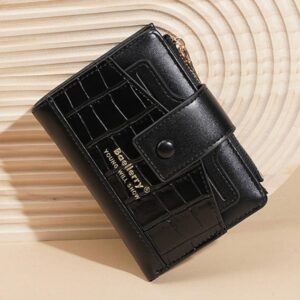 Baellerry N7102 Zipper Closure Women Wallet With Multiple Card Slots Compact Short Wallet