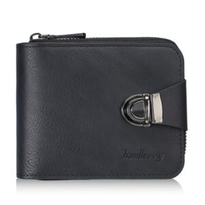 Baellerry D5593 Men Compact Wallet Vintage Zipper Coin Purse Multi-Card Holder