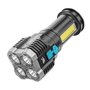 SMILING SHARK 863B Outdoor High-Brightness Portable Flashlight LED Torch With Side Light, 863B