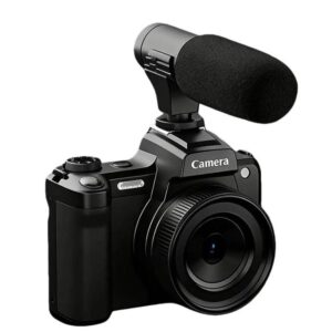 HD Retro Digital Camcorder Camera Portable Micro DSLR Camera, DC101 + Microphone, DC101 + Fill Light, DC101 + Microphone + Fill Light