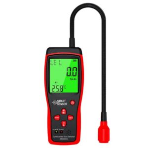 SMART SENSOR AS8800C Portable Digital Display Combustible Gas Detector High-Precision Alarm Gas Leak Detector