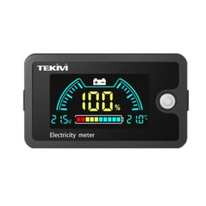 TEKM 8-100V Two-Wire Battery Power LCD Digital Display, Standard 6840D