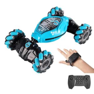Shockproof Crash-Resistant Stunt Twist Car With Lights Rechargeable Remote Control Toy Car, Dual Remote Control Blue, Dual Remote Control Pink, Dual Remote Control Grey, Single Remote Control Blue, Single Remote Control Pink, Single Remote Control Grey