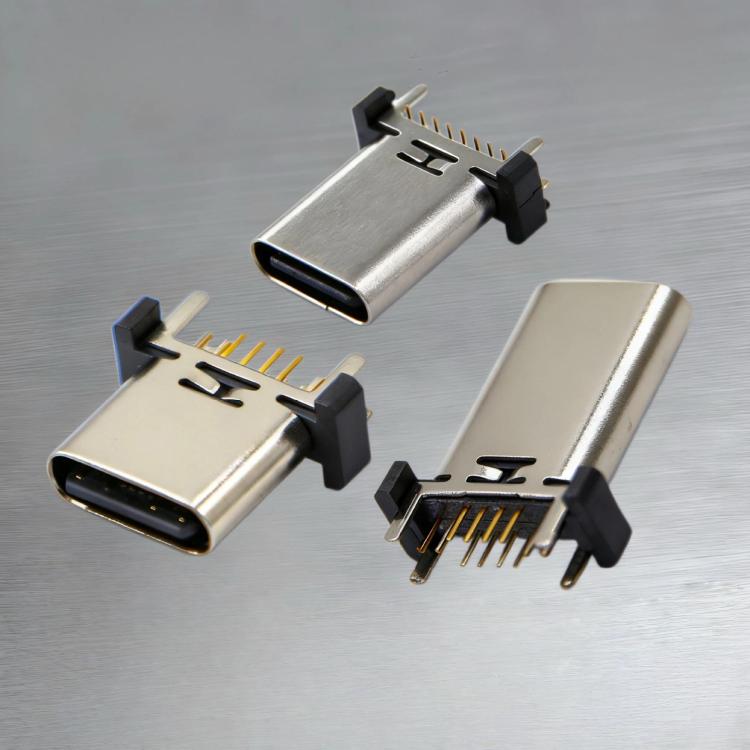 10pcs 16-Pin USB Type-C Female Connector PD Fast Charge Port, TH 9.3mm, TH 10.0mm, TH 10.5mm, TH 13mm, TH 13.7mm, TH 15mm, TH 16.5mm, TH 17.5mm, TH 18.5mm, SMT 9.3mm, SMT 13.0mm, SMT 13.7mm, SMT 15.0mm, SMT 17.5mm, SMT 18.5mm - Image 4
