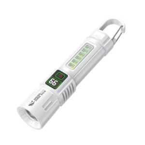 SMILING SHARK SD-5424A Portable Super Bright Digital Display Flashlight With Hook Outdoor Zoomable Telescopic Light, SD-5424A