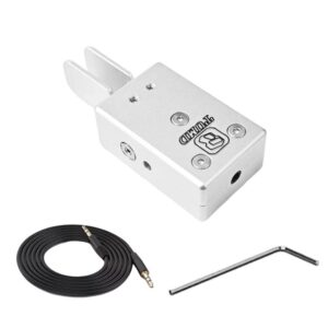 Portable Dual-Paddle Automatic Key Wireless Shortwave Morse Code, Silver