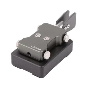 3.5mm Audio Dual-paddle Automatic Key Shortwave Radio Morse Code, Titanium Gray, Blue, Red