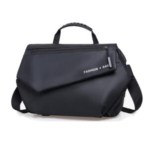 WEIXIER Large Capacity Messenger Bag for Men, Water Resistant Crossbody Shoulder Bag Multi-Pocket Briefcase with Luggage Strap