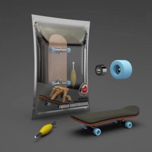 5-Layer Maple Wood Finger Skateboard With Bearings Desktop Stress Relief Finger Sports Toy