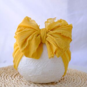 Children Wide Lace Bow Headband Soft Lace Baby Headpiece