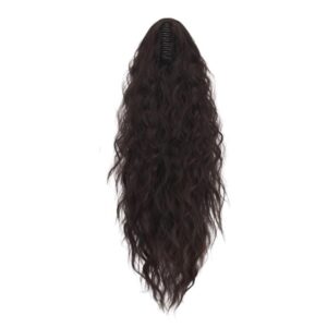 Long Bouncy Wavy Ponytail Wig With Hair Clips
