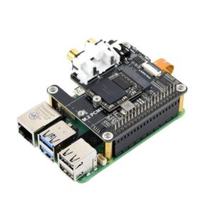 For Raspberry Pi 5 PCIe To M.2 HAT With I2S Audio Extension Supports NVMe Protocol Solid State Drive, Waveshare 34170