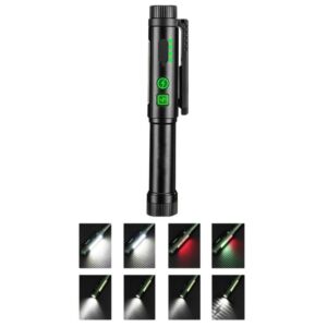 Multifunctional Dual Magnetic Pen Clip Flashlight, Outdoor Portable Inspection Work Pen Light