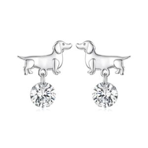 Cute Dachshund Earrings Versatile Pet Accessories, YIE337