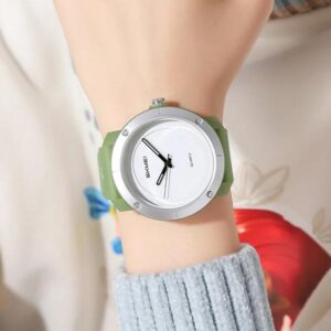 SKMEI 2557 Simple Unisex Couple Watch 50m Life Waterproof Quartz Watch