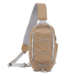 Sports Shoulder Crossbody Bag Lightweight Portable Nylon Waterproof Outdoor Casual Chest Bag