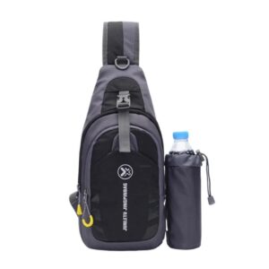 JUNLETU 1028 Outdoor Water Bottle Chest Pack Nylon Waterproof Travel Shoulder Bag