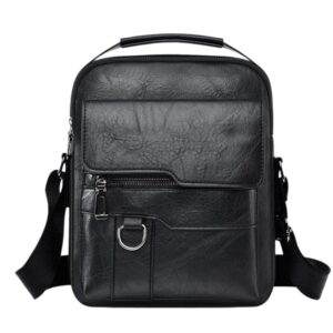 Men Large-Capacity Handheld & Crossbody Bag, Casual Vertical Briefcase