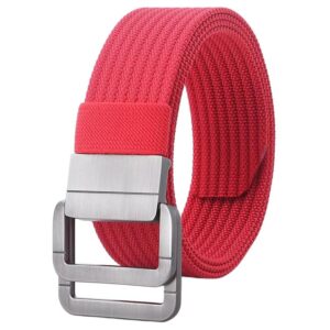 Casual Nylon Belt With Automatic Alloy Buckle Men Women Belt, 120cm