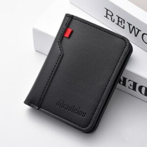 Dibaoleiou K3315 Portable Vertical Men Billfold 2-Fold Large Capacity Wallet & Card Holder