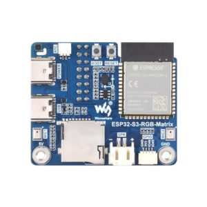 Waveshare ESP32-S3 RGB Matrix Driver Board Onboard Dual Microphones Array, Supports 2.4 GHz Wi-Fi And Bluetooth 5