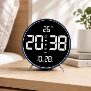 8.3-inch Large LED Digital Alarm Clock Adjustable Brightness with Temperature / Date / Week & Dual Alarms