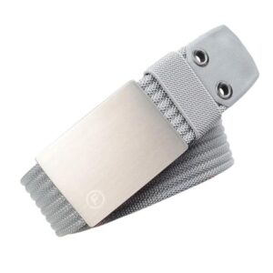 Mens Nylon Belt Casual Canvas Work Belts With Smooth Zinc Alloy Buckle, 115cm, 125cm