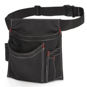 Tool Belt with Pockets Single-Side Utility Tool Pouch with Adjustable Buckle Strap Waist Apron