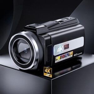 4K Video Camera Camcorder 48MP 3.0 Inch IPS Touch Screen With IR Night Vision 16X Digital Zoom WiFi Remote Control, No Card, With 16GB Card, With 32GB Card, With 64GB Card