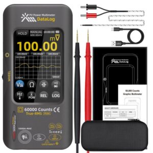 BSIDE S600A 60000 Counts Touchscreen Graphic Multimeter True-RMS PV Solar Tester Data Logger, Standard, Standard+TP02 Flexible Current Clamp
