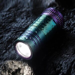 Mini Titanium Alloy High-Power Portable Rechargeable LED Flashlight Keychain