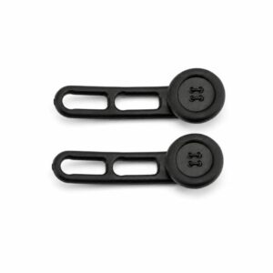 2 PCS/Pack Flexible Silicone Pant Waist Extender Buttons No-Sew Elastic Button Expanders, Double Ring Black, Double Ring Blue, Double Ring Khaki, Double Ring Grey, Double Ring White, 18mm Black, 18mm Blue, 18mm Khaki, 18mm White, 15mm Black, 15mm Blue...