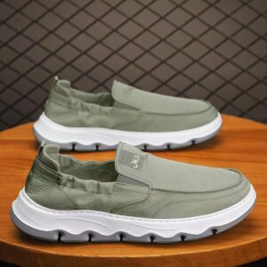 Men Icy Silk Canvas Shoes Slip-On Sports Casual Skate Shoes, 39, 40, 41, 42, 43, 44