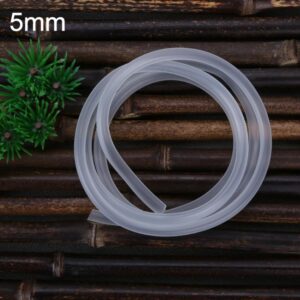 4x6mm Soft Silicone Oxygen Pump Hose for Air Bubble Stone Professional Aquarium Fish Tank Pond Air Pump Filter Aeration Tube, 1m, 3m, 5m, 10m