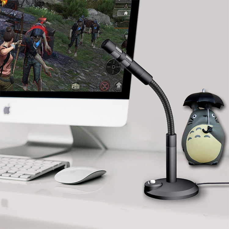 USB Condenser Microphone with Cable for Computer PC Desktop Laptop Notebook Cable Recording Gaming Podcasting, Black - Image 8