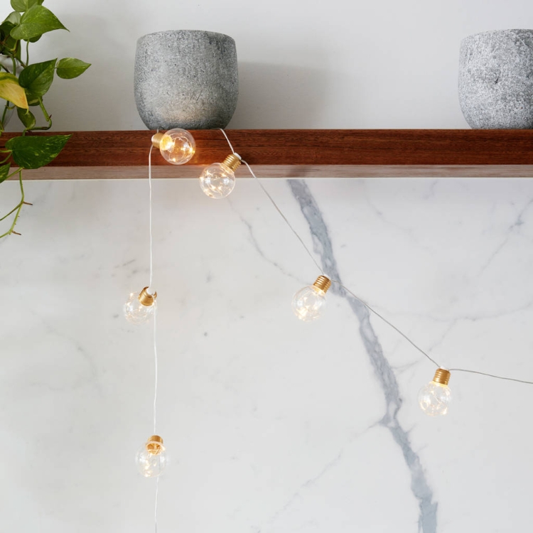 3m 10 LEDs G45 Copper Wire Bulb String Holiday Decoration Light - Image 4