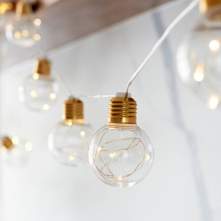 3m 10 LEDs G45 Copper Wire Bulb String Holiday Decoration Light - Image 6