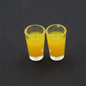 3 Pair 1:12 Miniature Doll House Accessories Plastic Mini Cup Model, Juice Cup