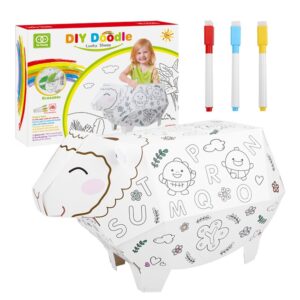 3D Graffiti Assembling DIY Manual Folding Paperboard Children Educational Toys, Lucky Sheep, Mini Circus, Candy Car