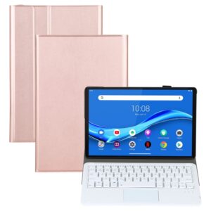 AM10-A Detachable Bluetooth Backlight Keyboard Ultrathin Horizontal Flip Leather Tablet Case with Touchpad & Holder for Lenovo M10 Plus 10.3 inch X606F, For Lenovo M10 Plus