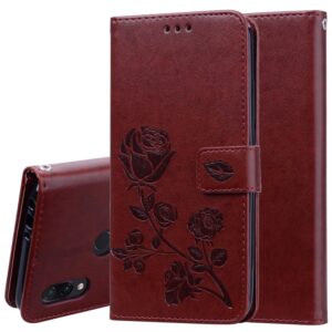 Rose Embossed Horizontal Flip PU Leather Case for Xiaomi Redmi 7, with Holder & Card Slots & Wallet, For Xiaomi Redmi 7