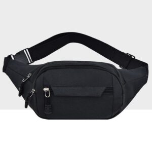 Pure Color Multi-function Pockets Waterproof Chest Bag Waist Crossbody Sports Bag
