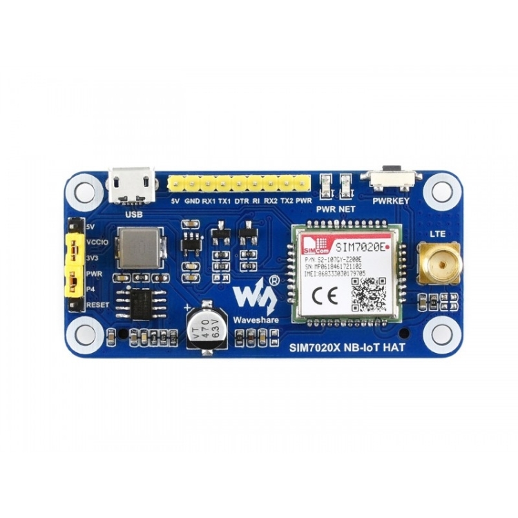 Waveshare NB-IoT HAT for Raspberry Pi, for Europe, Asia, Africa, Australia - Image 2