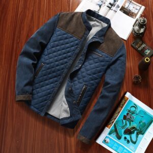 Solid Color Collage Collar Men Jacket, M, L, XL, XXL, XXXL, XXXXL, 5XL
