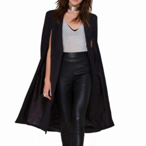 Women Casual Cape Unbuttoned Shawl Coat(Color:Pink Size:XL), S, M, L, XL, XXL
